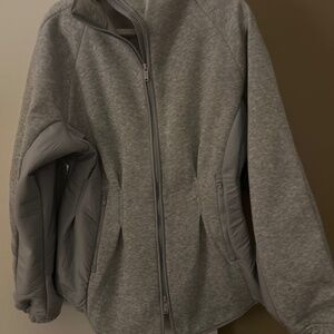 NWT Free people Gia Fleece Jacket Size XL in Grey Retail 168